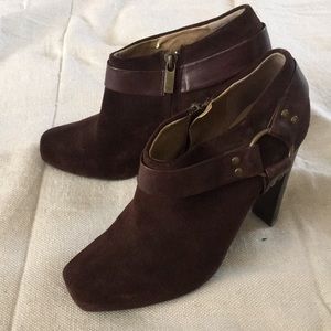 Brown Suede booties